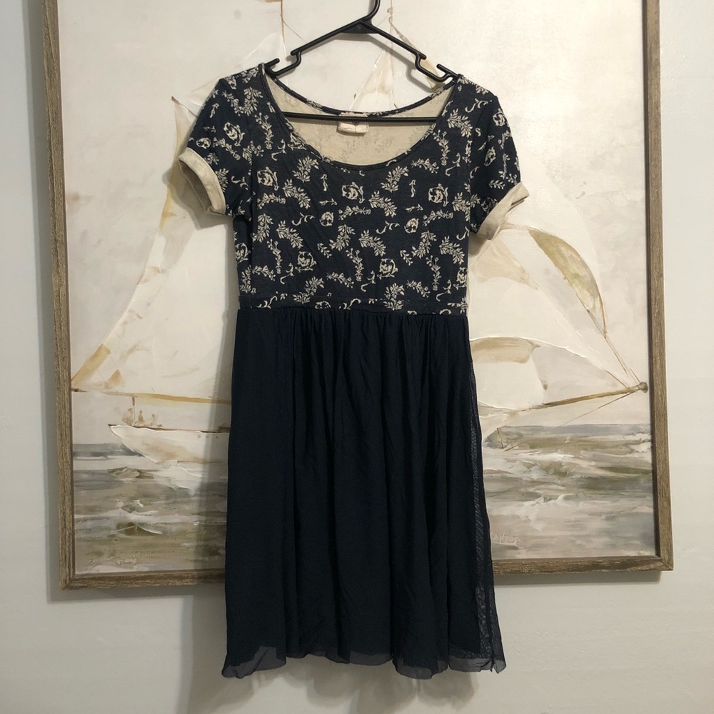 Anthropologie Everleigh Veris Floral Tulle Dress